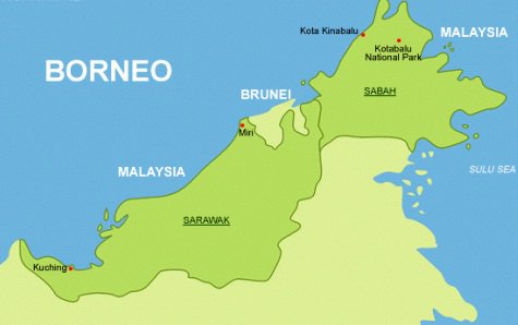 Borneo kepulauan tempat percutian